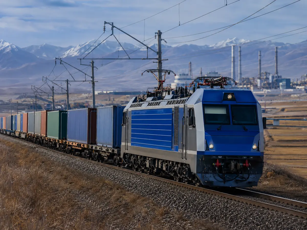 Uluslararası demiryolu taşımacılığı için konteyner treni